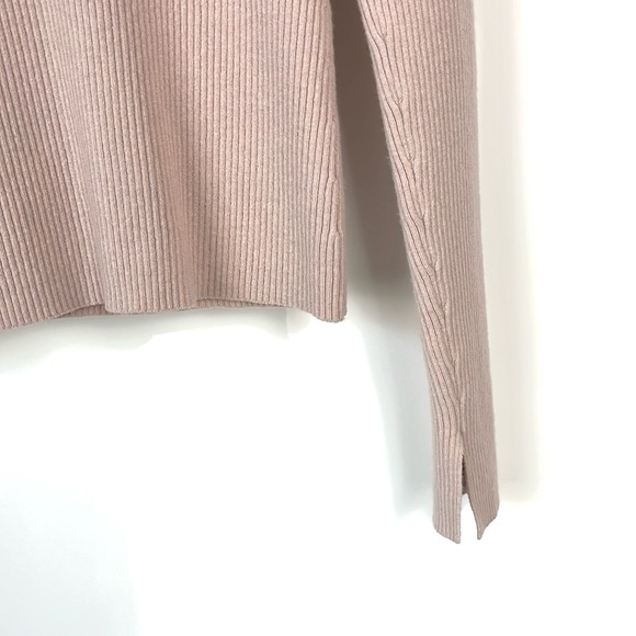 Elizabeth and James Fay Petal-Pink Tie Back Long Sleeve Sweater - Picture 5 of 9